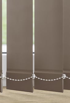 Roma, Smoke Brown - Vertical Blind Slats